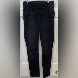 Old Navy Black Extra High-Rise Rockstar Super Skinny Jeggings Size 6
